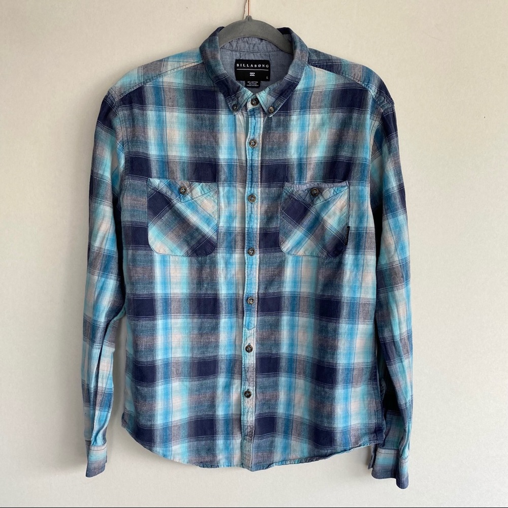 Billabong Plaid Button Down Shirt